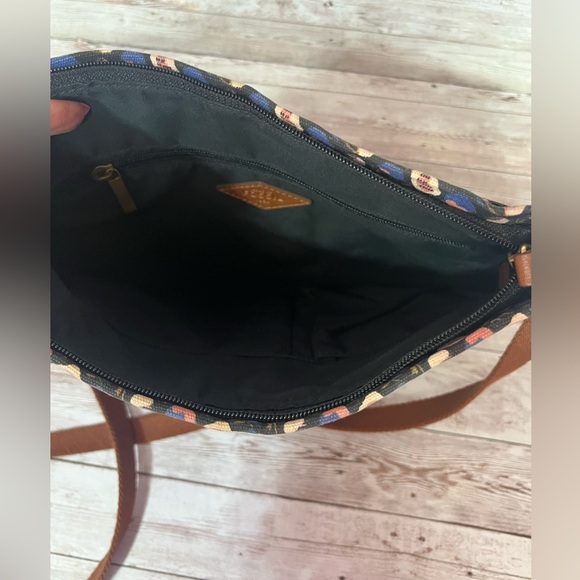 Fossil Crossbody Bag key multicolor zipper - Picture 5 of 7